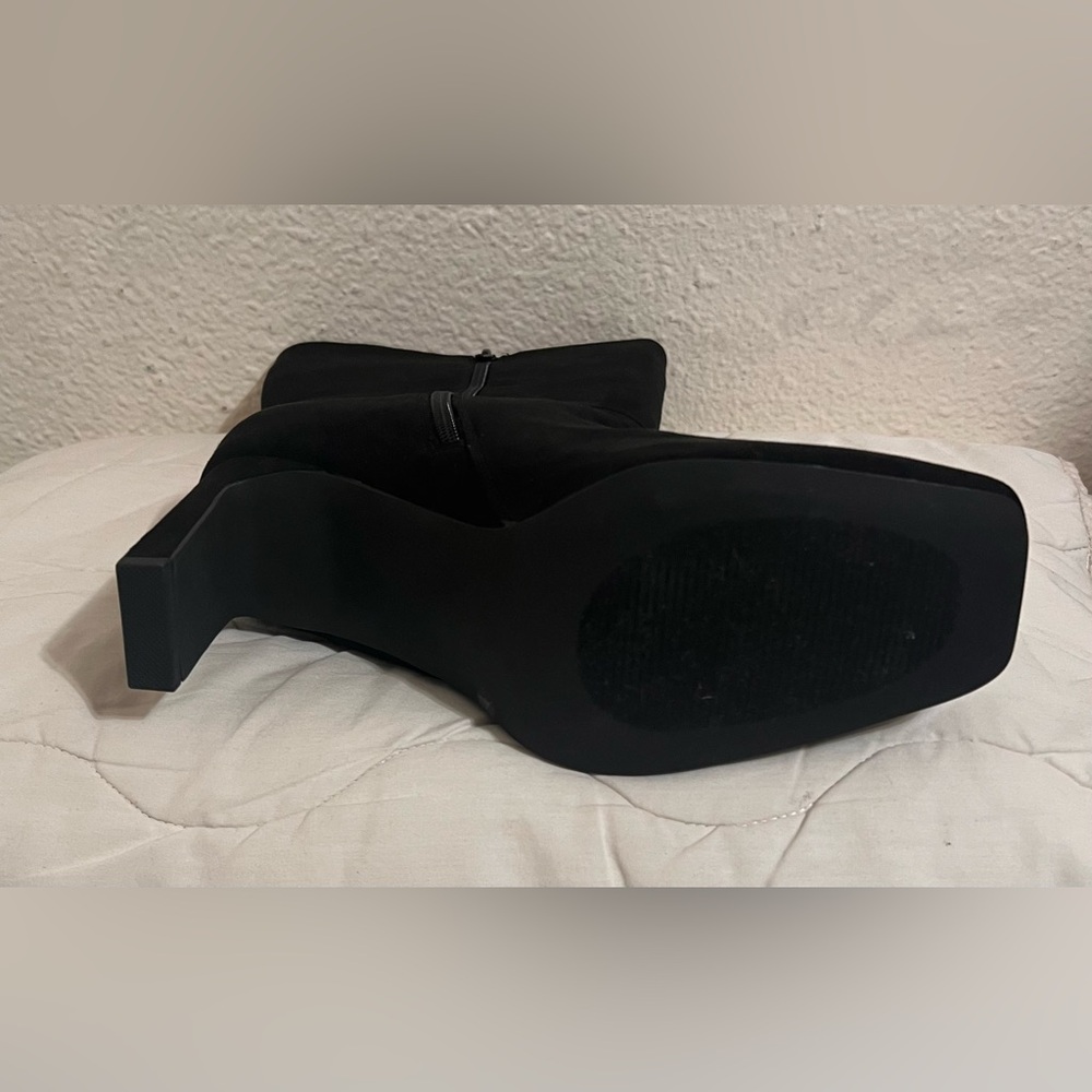 Nib Liliana Squared Toed Ankle Booties Size 10 Bl… - image 5